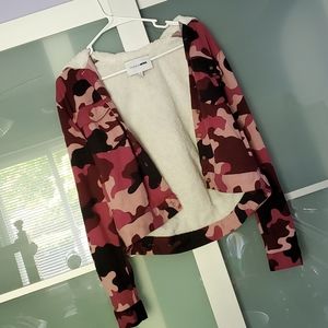 Pink Camo Cute Cozy Fur Jacket